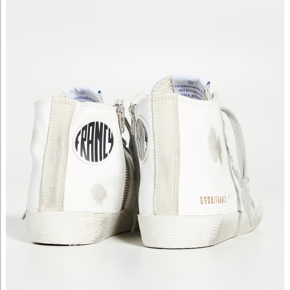 NEW Golden Goose White Silver Blue Francy - Picture 3 of 13